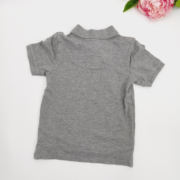 💙 PLACE Children's Heathered Gray Uniform Style Polo Shirt Size S - Picture 2 of 5